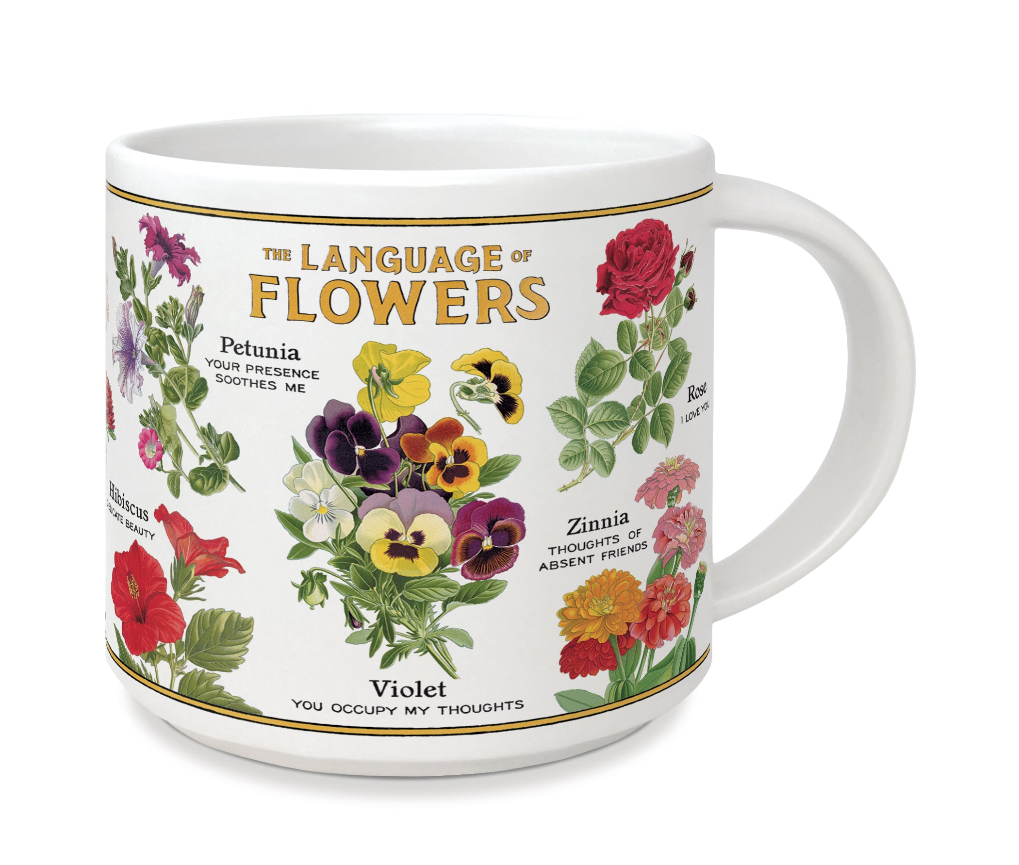 Cavallini & Co. Language of Flowers Ceramic Mug