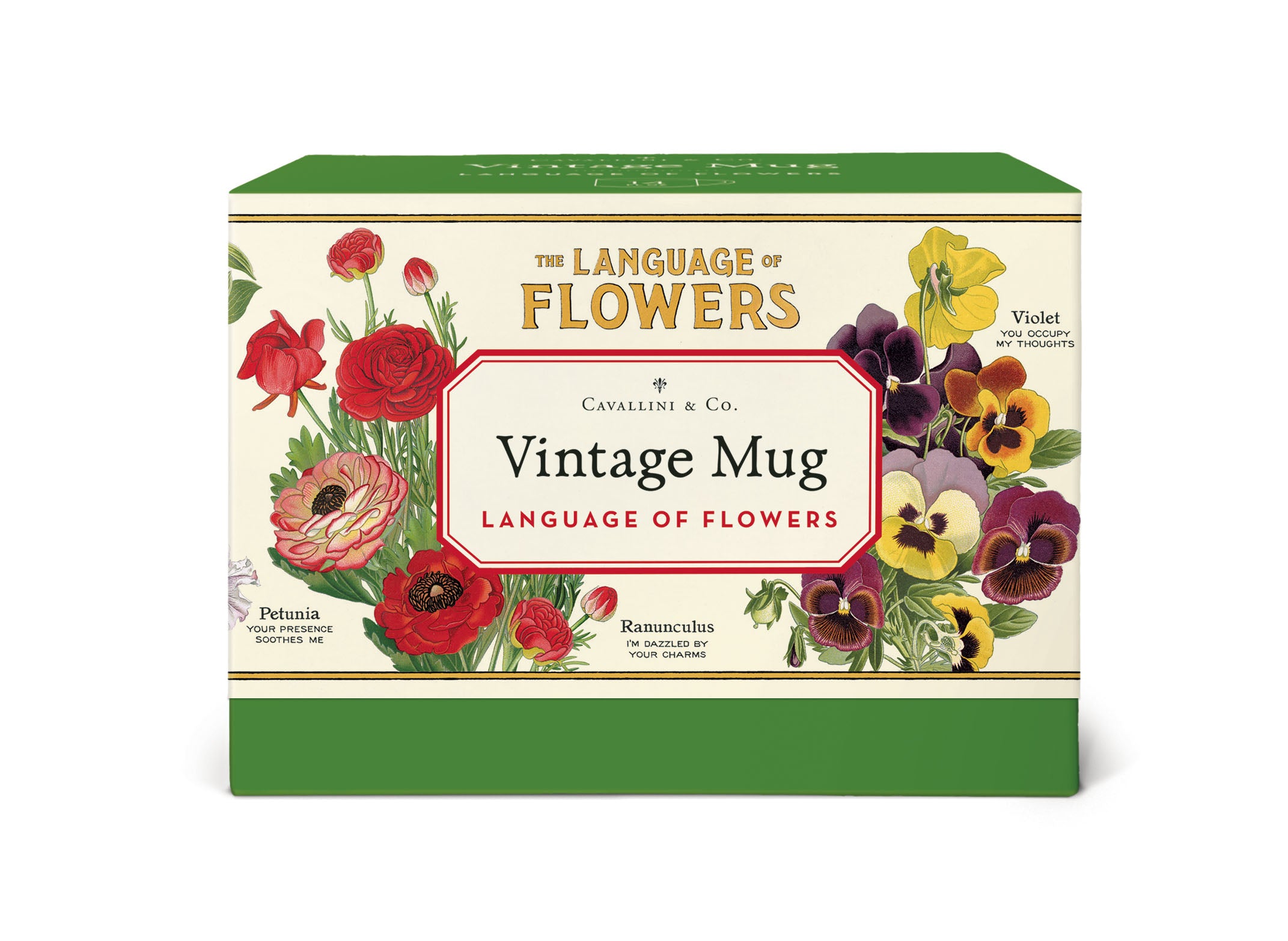 Cavallini & Co. Language of Flowers Ceramic Mug box image