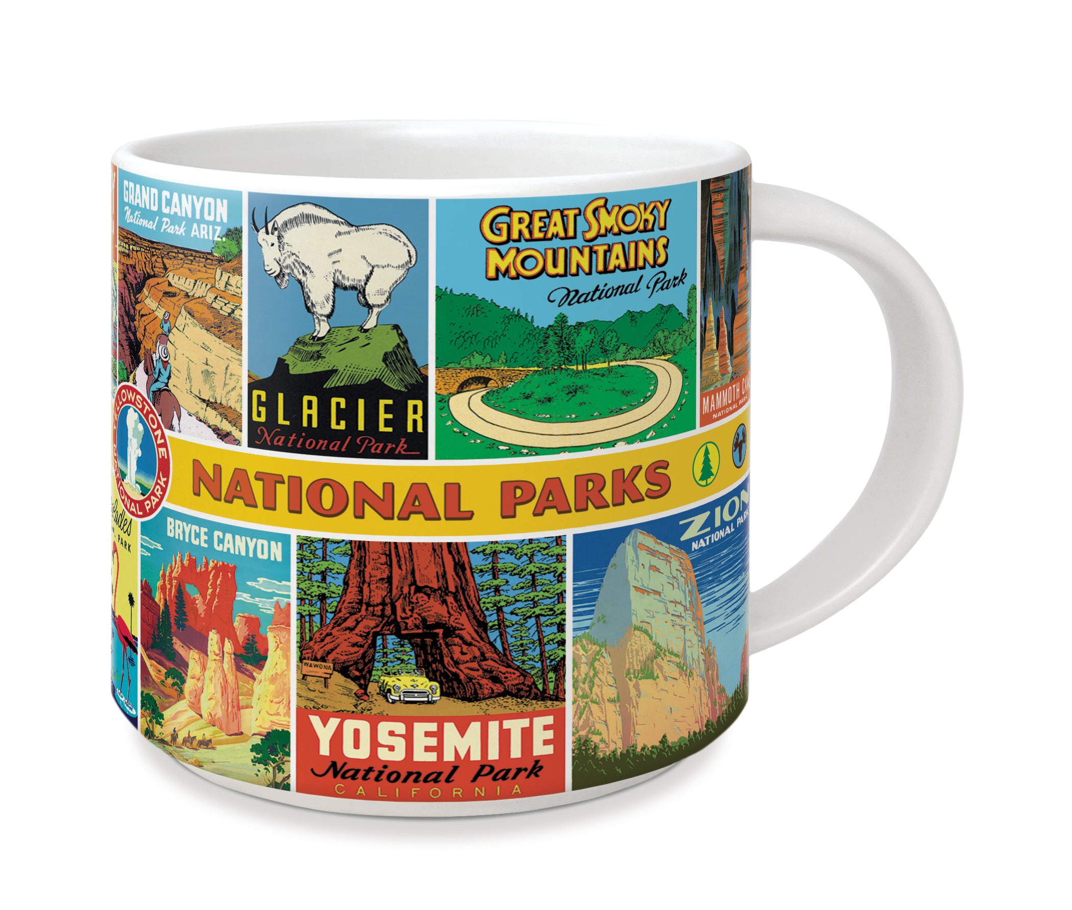 iamge of Cavallini & Co. National Parks Ceramic Mug