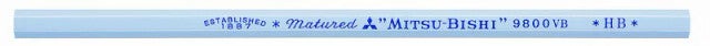 Mitsubishi 9800VB (Virus Block) HB Pencil- Box of 12 or Single Pencil