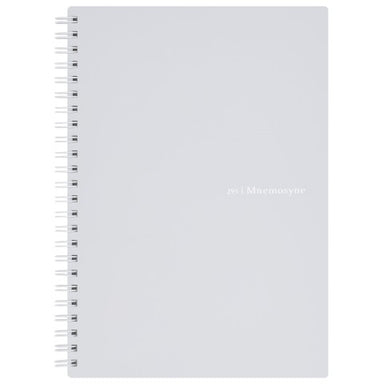 Mnemosyne Spiral Bound N295 Lined Notebook with Grey Cover image