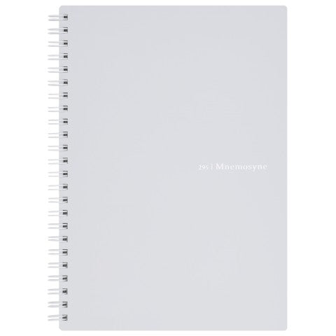 Mnemosyne Spiral Bound N295 Lined Notebook with Grey Cover image