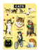 Cavallini & Co. Cats Mini Notebook Set-
Notebook cover with illustrations of cats on a yellow background