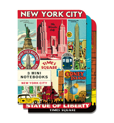 Cavallini & Co. New York City Mini Notebook Set main image of 3 notebooks