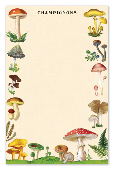 image of Cavallini & Co. Mushrooms Notepad