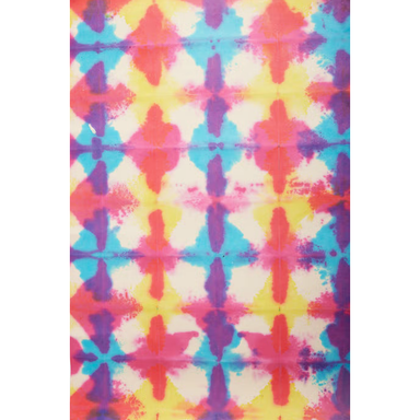 Handmade Indian Cotton Paper- Tie Dyed pattern on full sheet