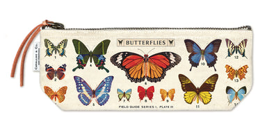Cavallini & Co. Butterflies Mini Pouch with butterfly illustrations on a white background