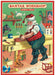 Cavallini & Co. Santa's Workshop Puzzle Greeting Card- Vintage-style puzzle greeting card of Santa Claus in his workshop at the North Pole