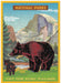 Jigsaw puzzle greeting card with a bear and mountain design, featuring text about National Parks.