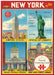 Cavallini & Co.  New York City Puzzle Greeting Card- Puzzle card packaging featuring images of New York landmarks with text and branding.