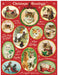 Cavallini & Co. Christmas Cats 240 Piece Mini Puzzle image showing completed puzzle