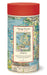 Cavallini & Co. Map of France 1000 Piece Puzzle- image of back of puzzle package, a cylindrical container with a vintage map design and red lid
