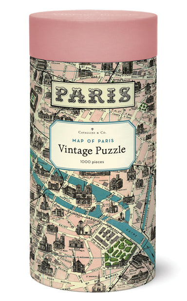 Cavallini & Co. Map of Paris 1000 Piece Puzzle