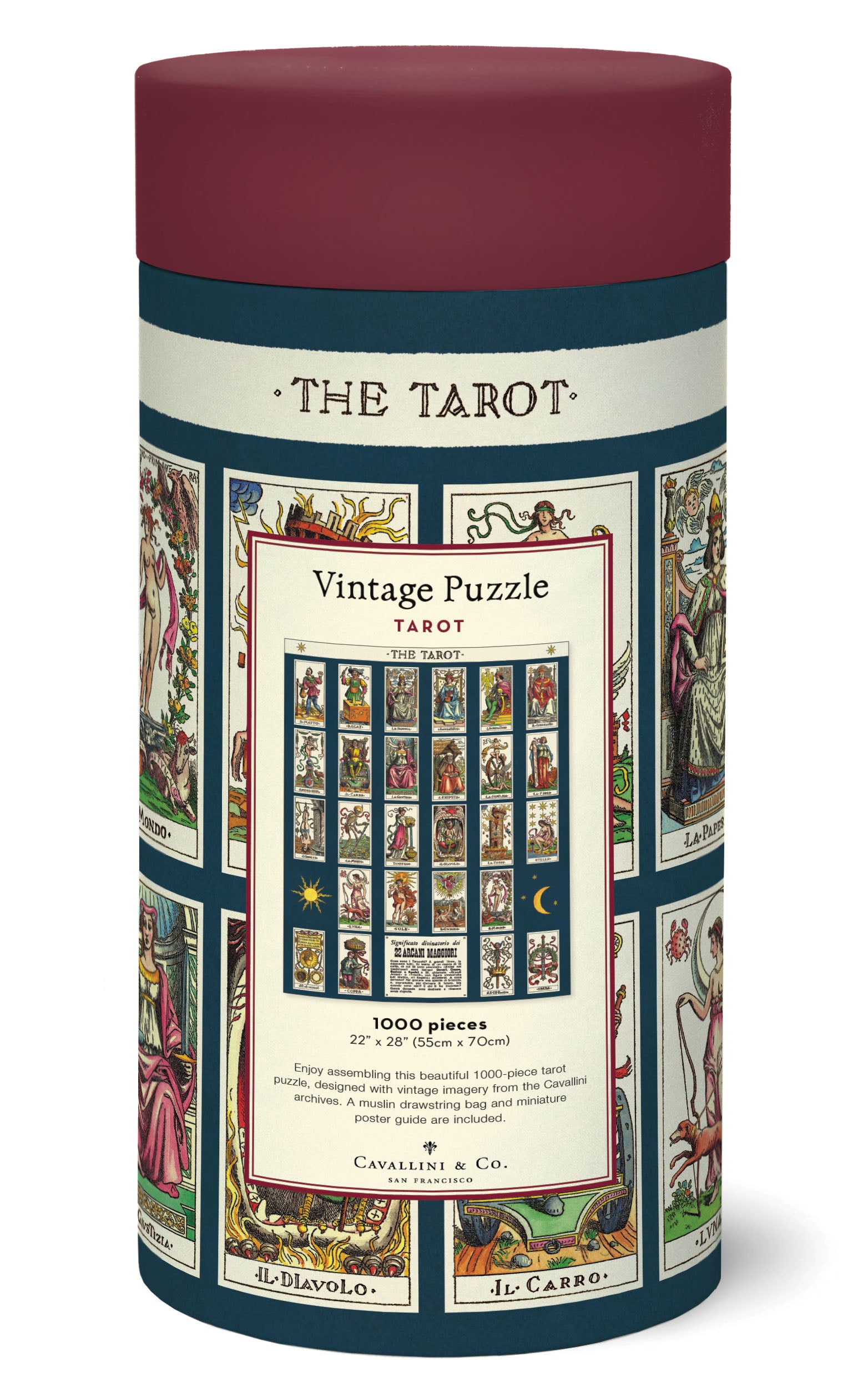 Cavallini & Co. Tarot 1000 Piece Puzzle- new for 2023.