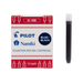 Pilot Fountain Pen Ink Cartridges- Blue/Black 12 pack