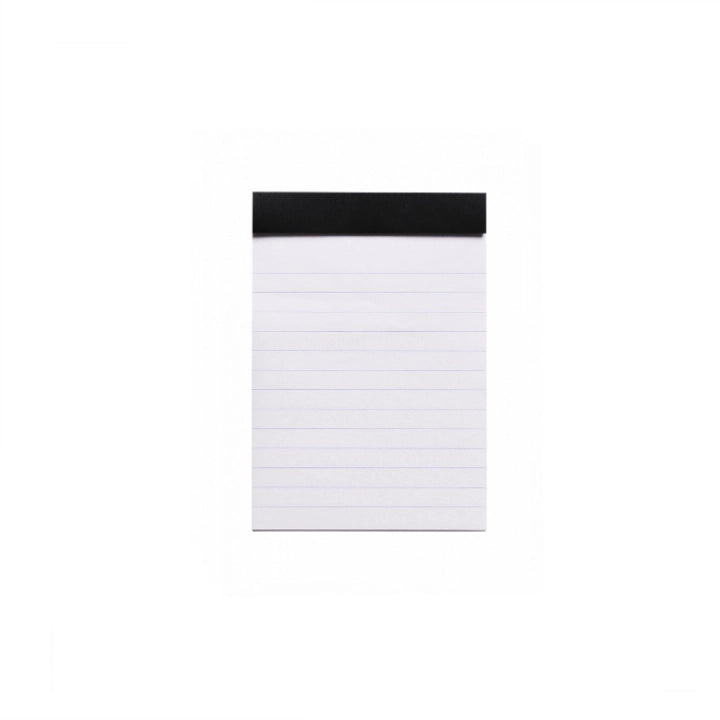 Rhodia Classic Notepad-  Lined- 5.75 x 8.25 inches- lined interior pages with black cover.