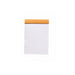 Rhodia Classic Notepad-  Lined- 5.75 x 8.25 inches- lined interior pages with orange cover.