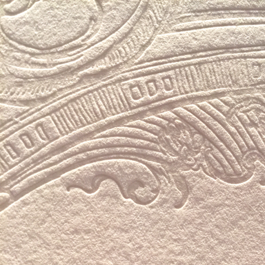 Using Polymer Plates – Letterpress Workshop sample of print impression on paper