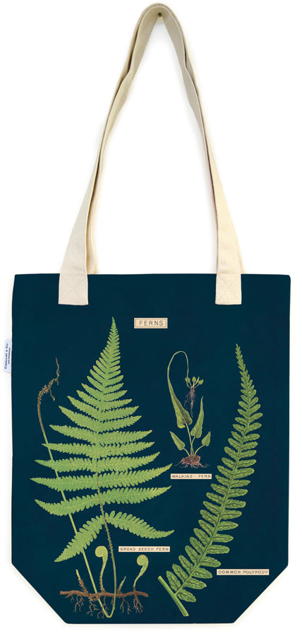 image of Cavallini & Co. Fern Cotton Tote Bag