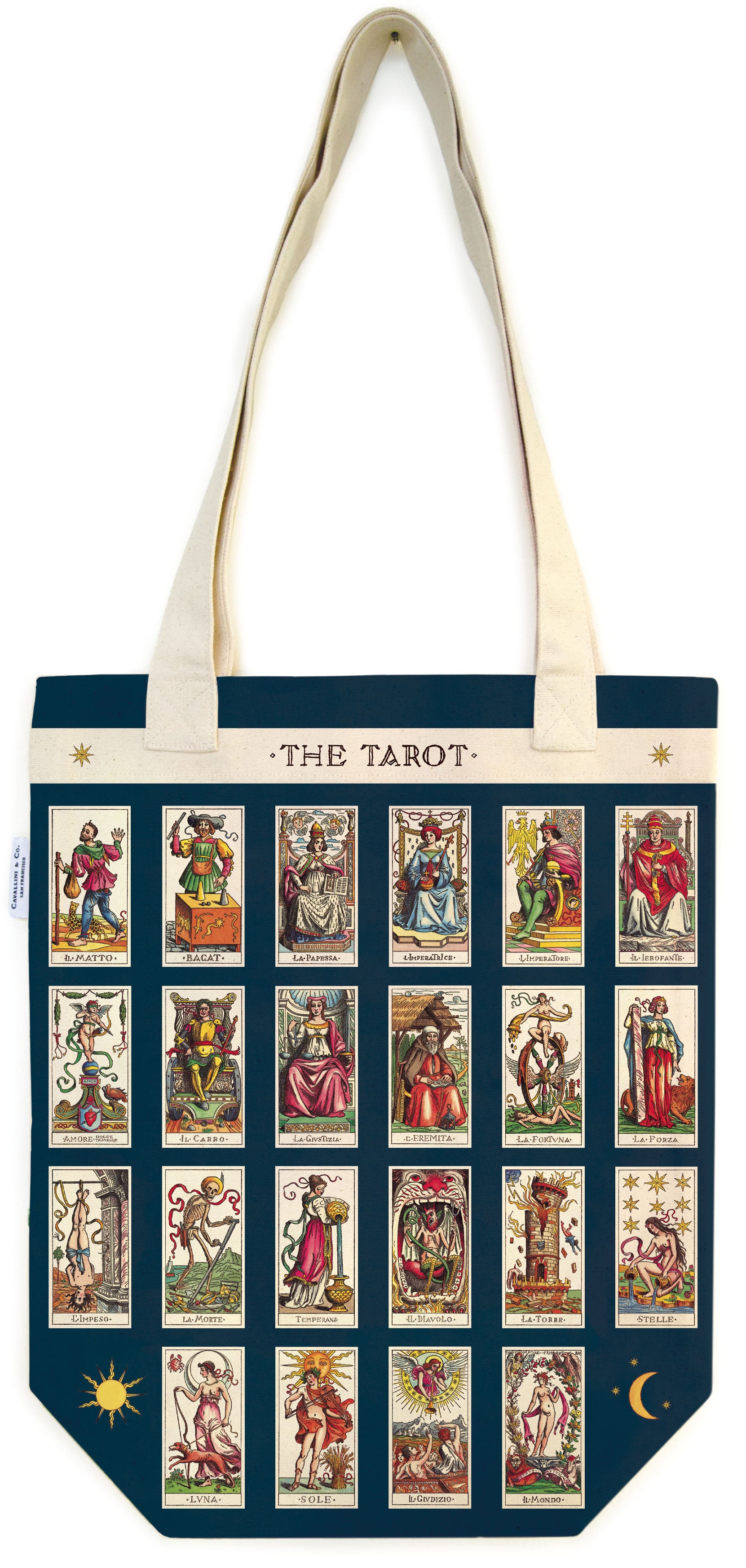 Cavallini & Co. Tarot Cotton Tote Bag