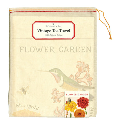 Tea towels come packaged in a hand- sewn muslin bag, making them the perfect gift.