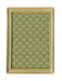Cavallini & Co. 4 by 6 Inch Urbino Azzurro Florentine Frame- A rectangular picture frame with a distressed gold finish and a light blue-green inner trim.