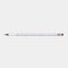 Alphabet pencil- a single pencil with a colorful alphabet on a white background