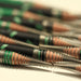 Wound-Wire Pencil Cap- image shows a close-up pf pencil caps on sharpened pencils