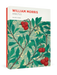 William Morris: Arbutus Holiday Cards-  with a design of leaves and red berries on a white background
