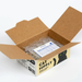 Open cardboard box labeled 'Cat Supply' with packing material and an invoice inside on a white background.