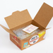 Open cardboard box with 'Joe's Market' branding on a white background