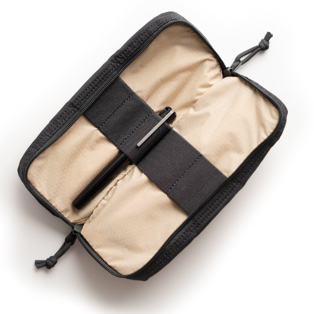 Lochby Venture Pouch showing beige interior nylon lining 