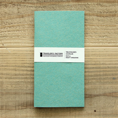 Traveler's Factory Partner Shop Regular Size Turquoise Kraft Paper Notebook