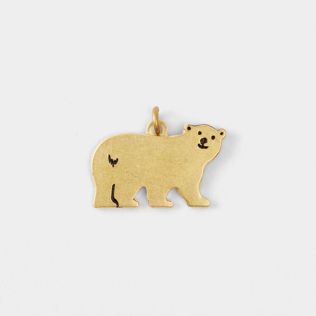 Traveler's Factory Partner Shop Brass Charm- Holiday Bear