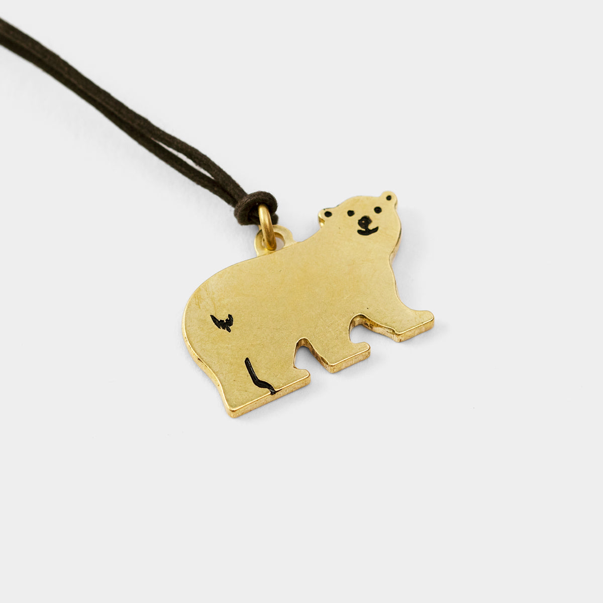 TRAVELER'S FACTORY Partner Shop Brass Charm- Holiday Bear