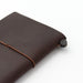 Like all TRAVELER'S notebook covers, the brown cowhide leather cover is made by hand in Chiang Mai, Thailand. 