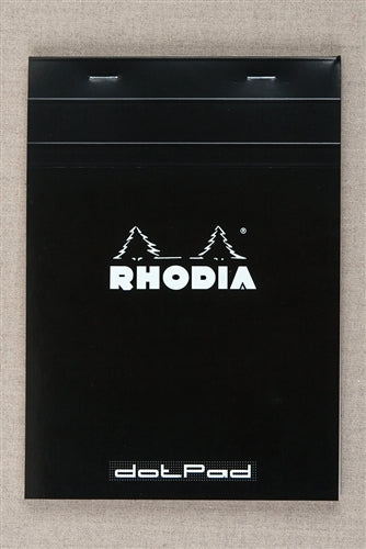 Rhodia Dot Pad, Black, 5.75 x 8.25 inches