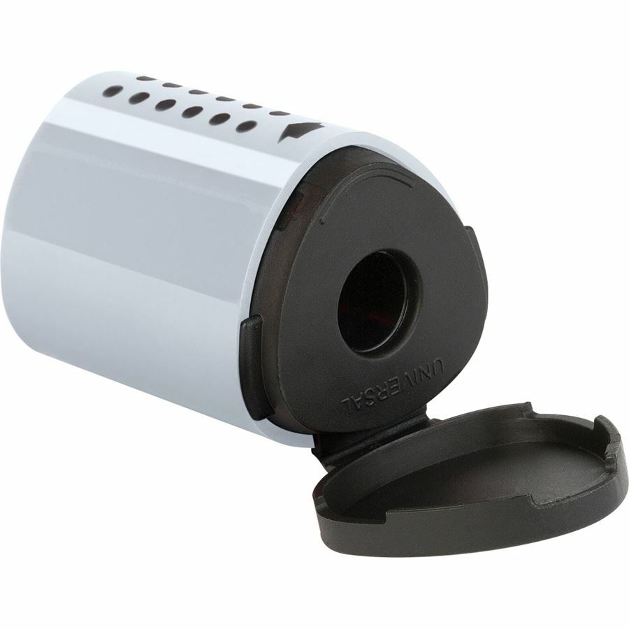 Sharpener has classic Faber-Castell Grip triangle design.