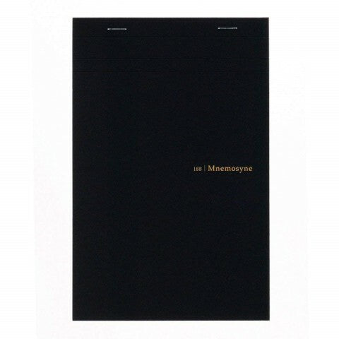 The Mnemosyne N188A Japanese stitch bound note pad features durable, heavy card stock front cover and back covers.