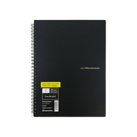 Mnemosyne Spiral Bound N104 B5 Dot Grid Notebook- 7.6x9.9 inches