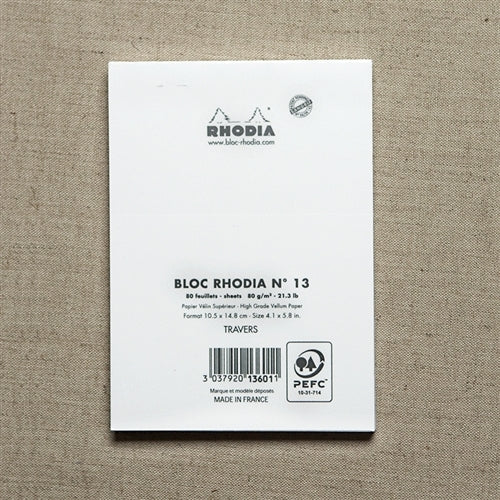 Rhodia Ice Lined Pad, 4.13 x 5.75  inches