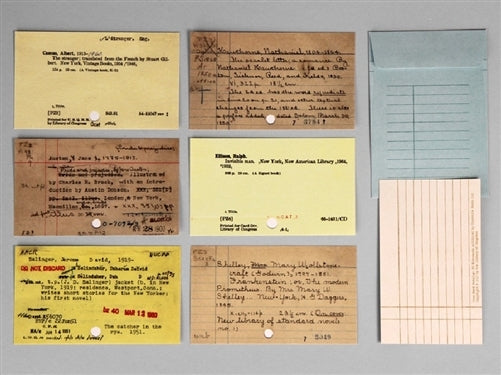 Card Catalog Notecard Set