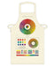 Add color and design to your kitchen, or your art studio with Cavallini's Color Wheel cotton apron. 