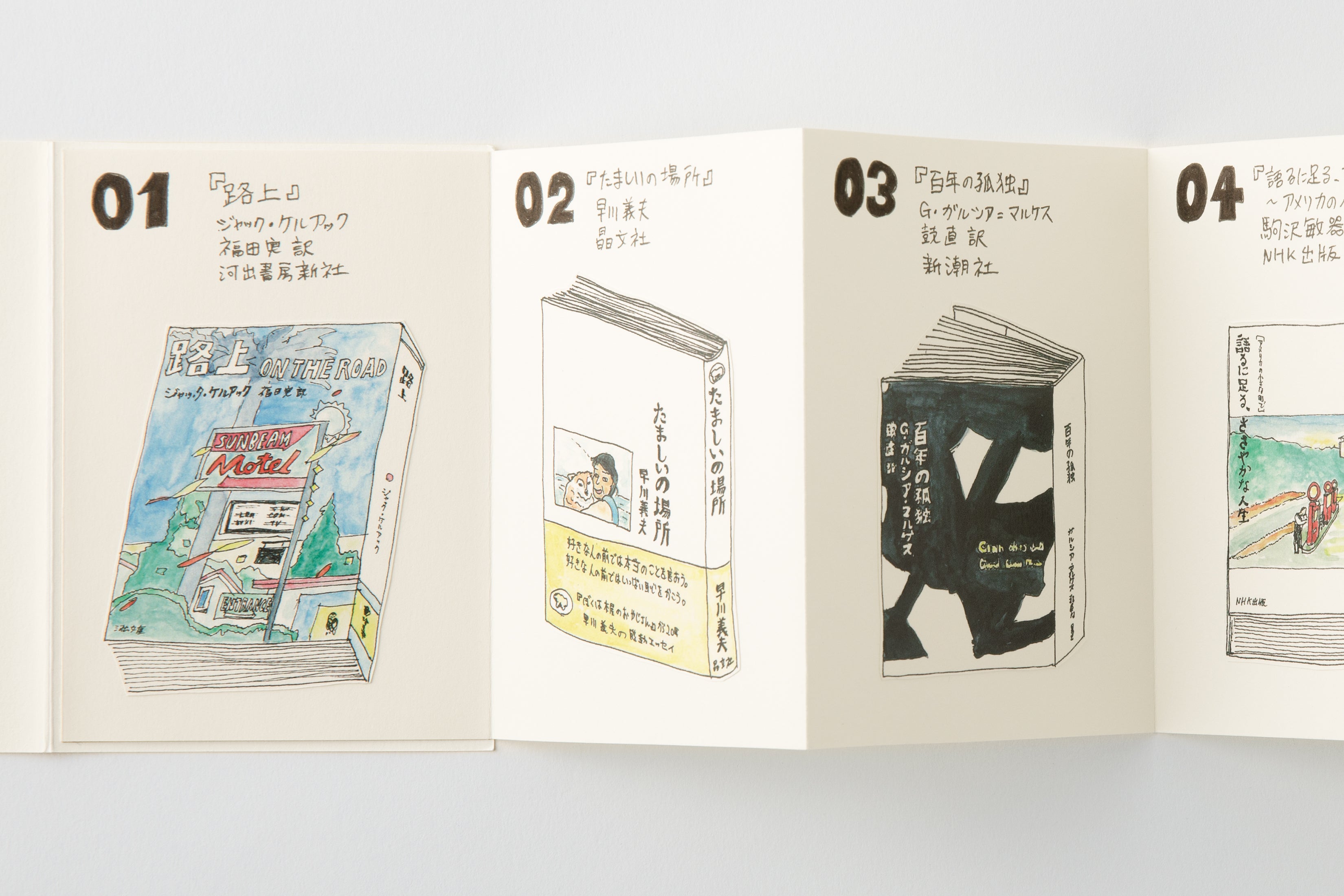 TRAVELER'S notebook Accordion Fold Paper Refill in Passport Size is arranged in an accordion-style fold. 