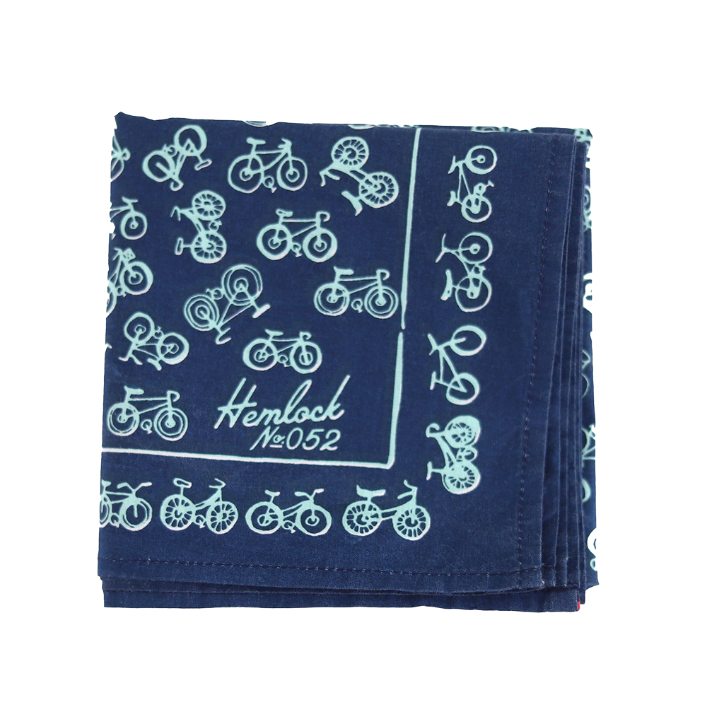 Hemlock Goods Bandana No. 052 Blue Bikes