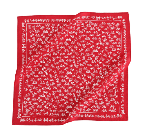 Hemlock Goods Bandana No. 053 Red Bikes