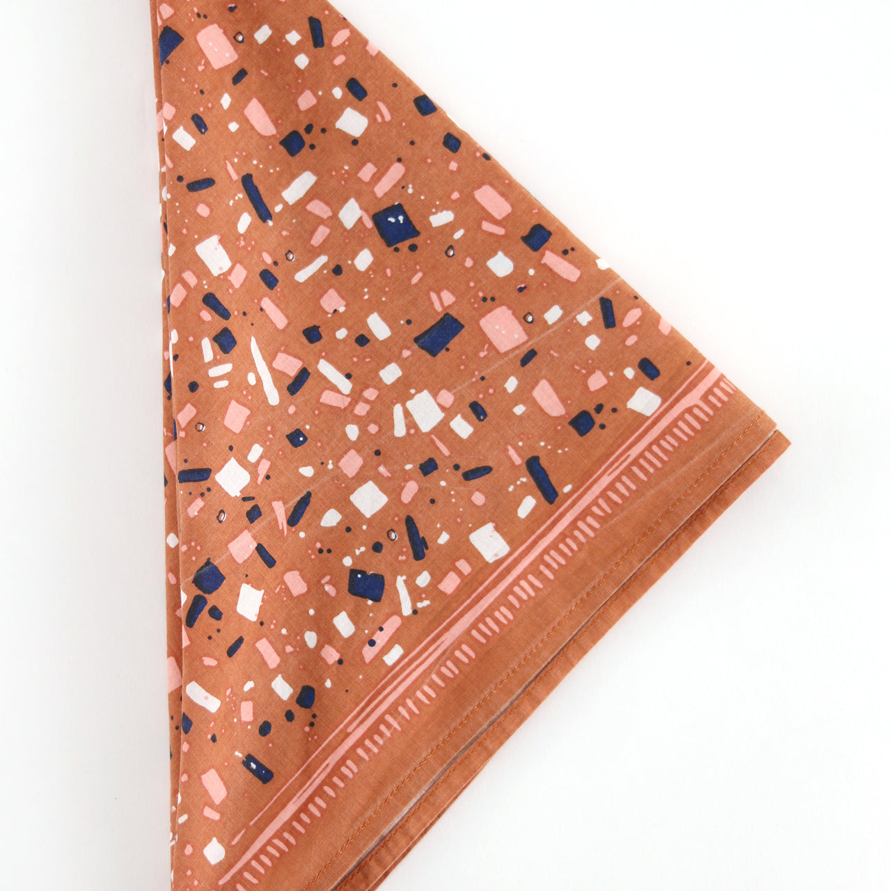 Hemlock Goods Bandana No. 055 Fritz, folded.