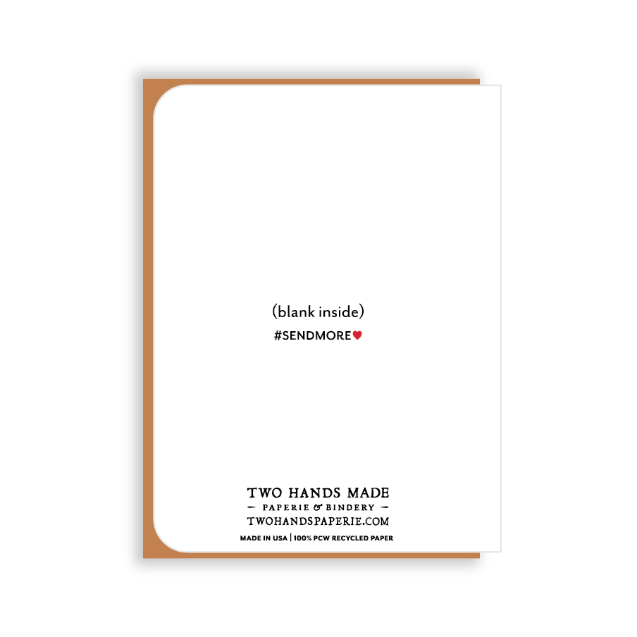 This A2 size greeting card measures 4.25 by 5.5 inches when folded. 