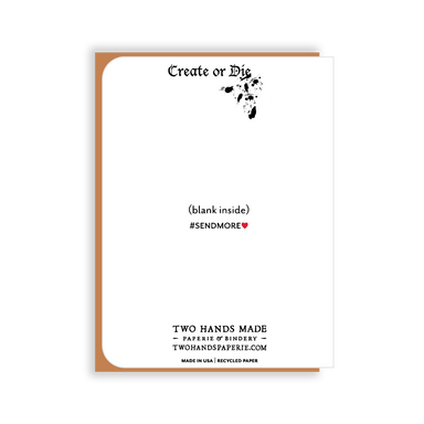 This single greeting card is blank inside, ready for your own special message. 