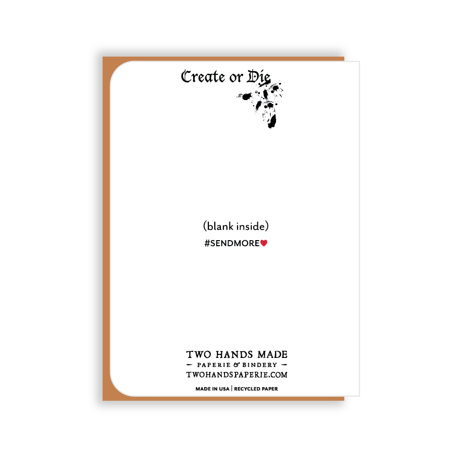 This single greeting card is blank inside, ready for your own special message. 